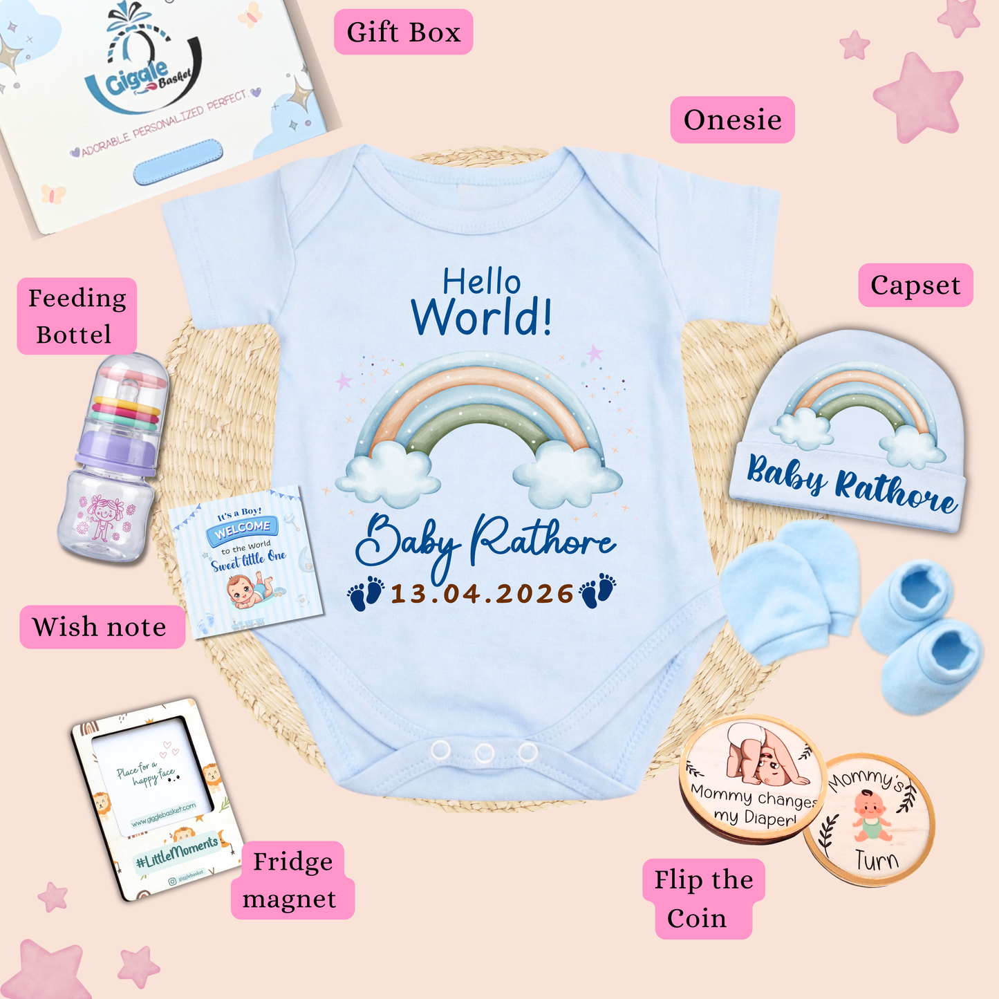 NEW BORN BABY HAMPER (BOY)