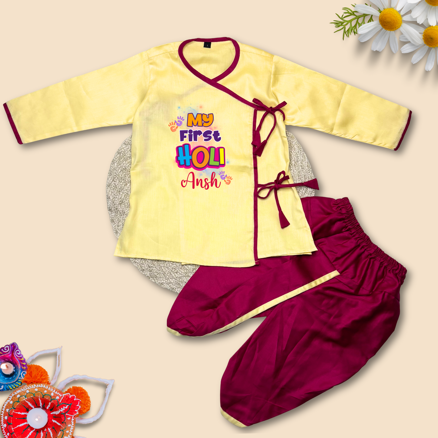 My First Holi Dhoti Kurta