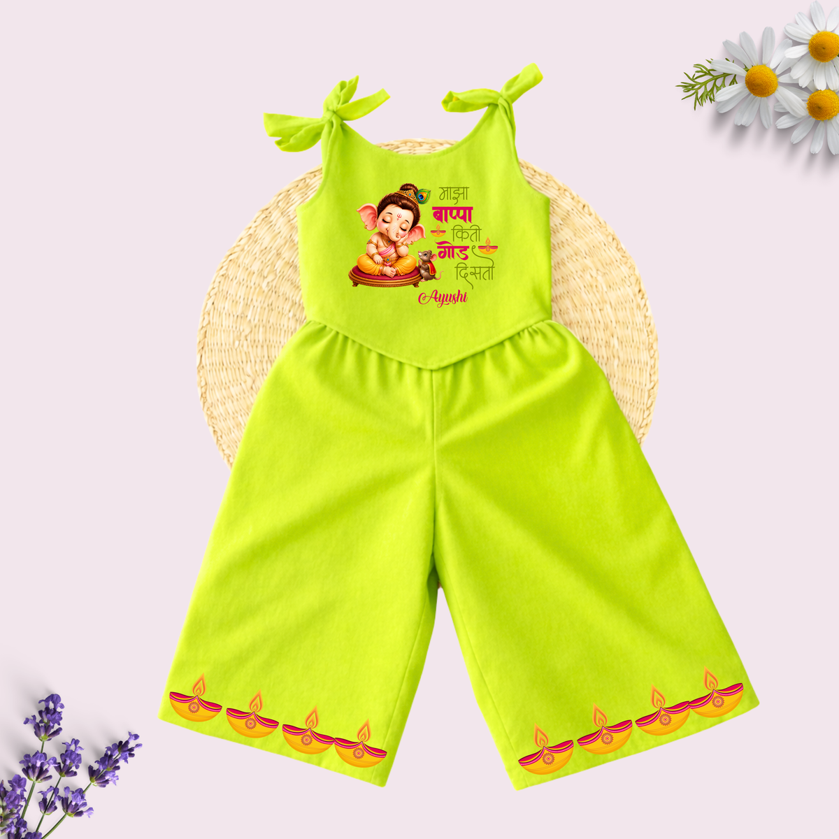 Majha Bappa Kiti Godh Disto Co-ord set
