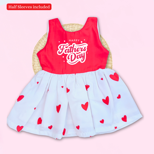 Happy Father's Day Baby Frock