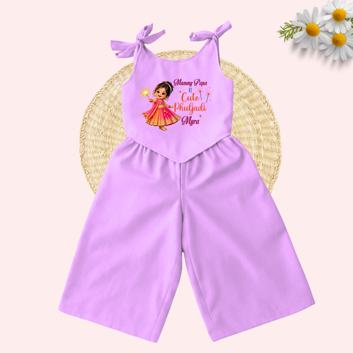 Mummy Papa Ki Cute Phuljhadi Co-ord set