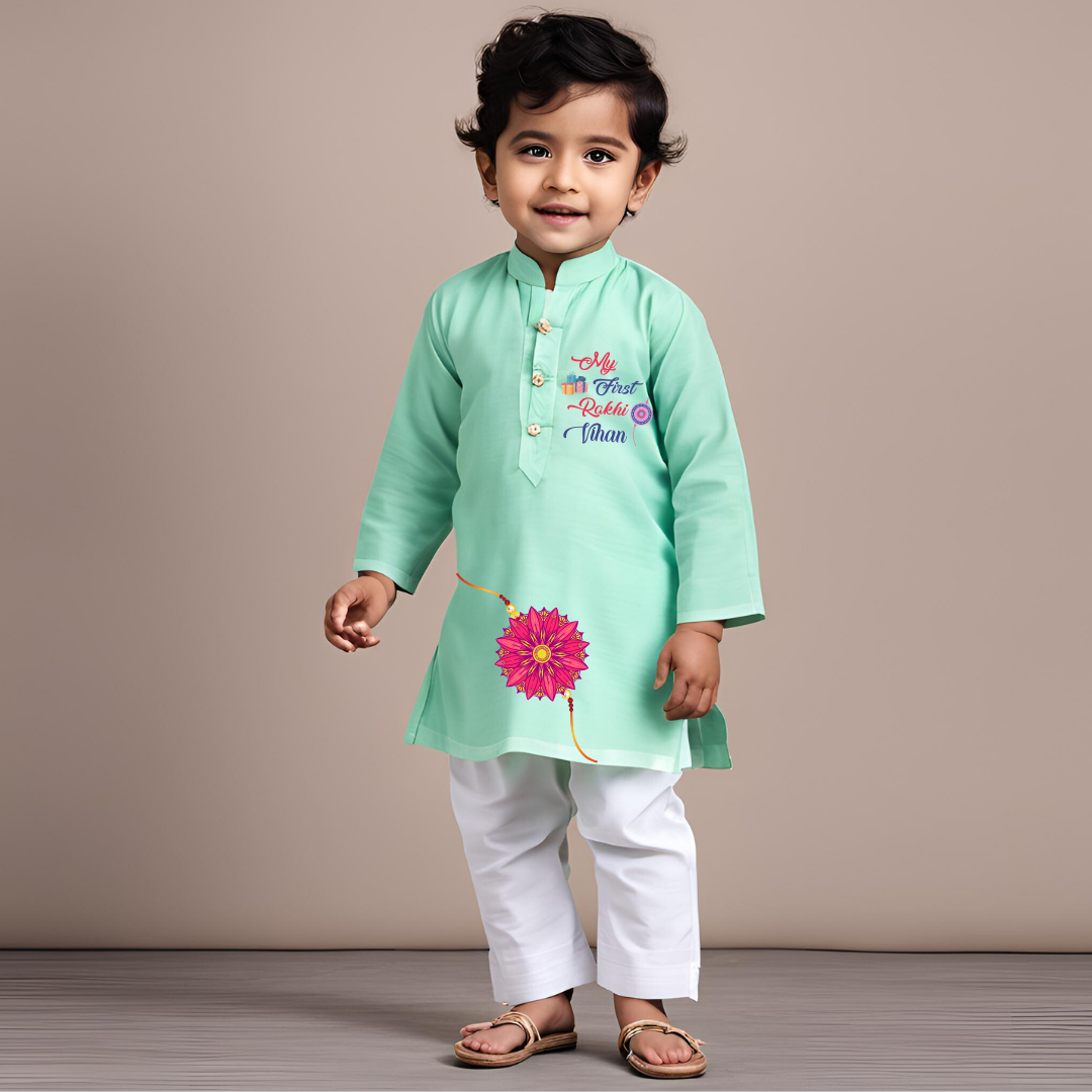 My First Rakhi Kurta Set