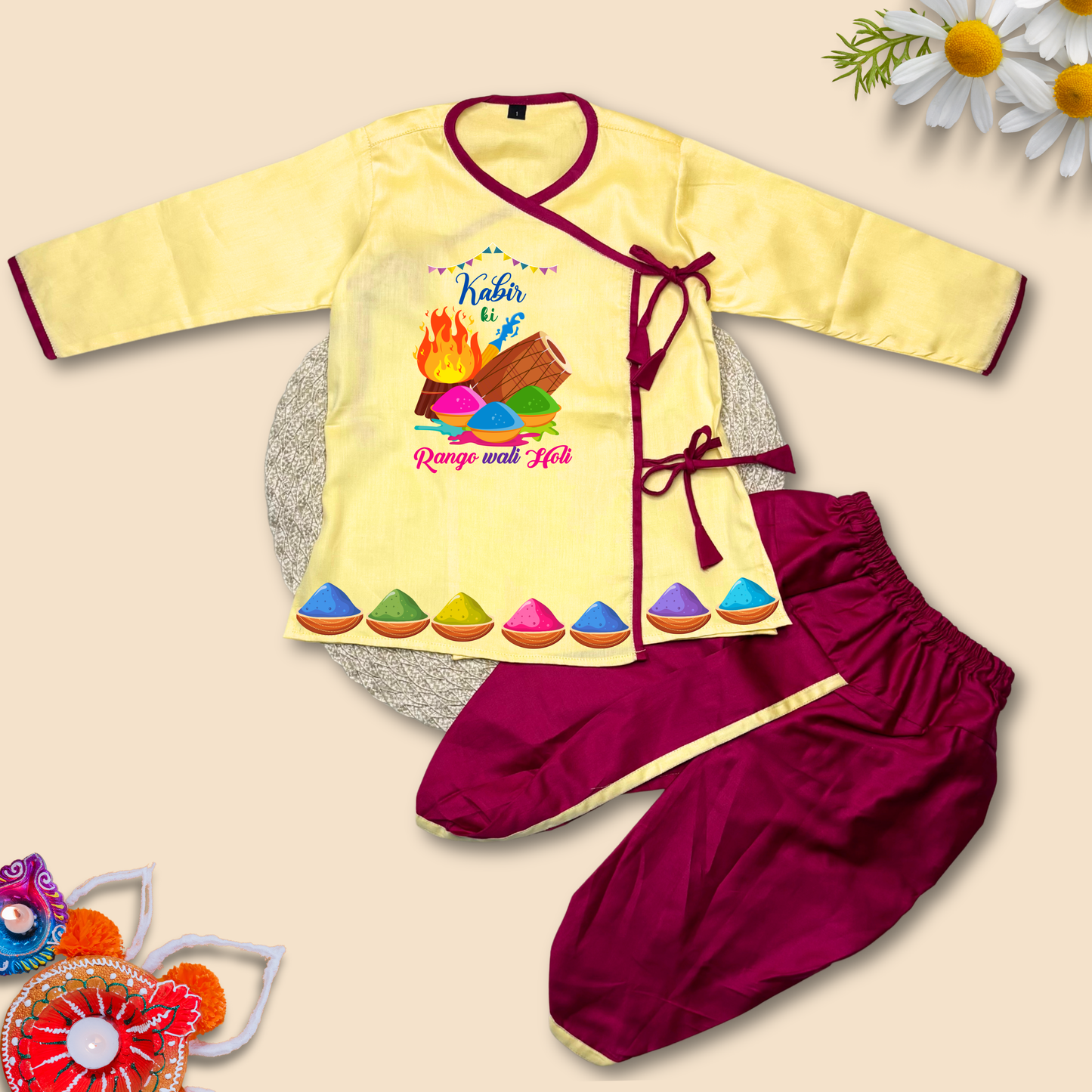 Rango wali Holi Dhoti Kurta