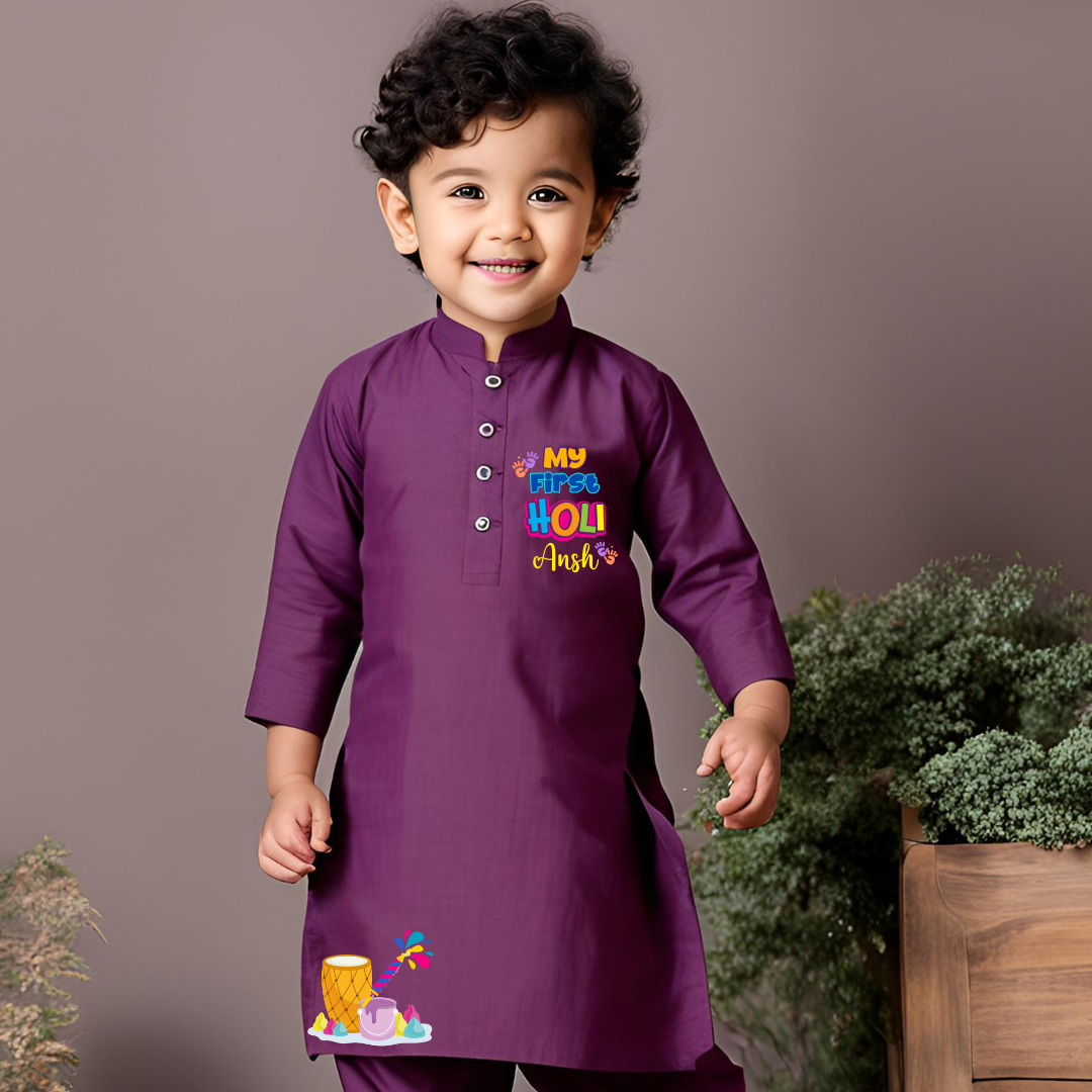 My first holi (Kurta set)