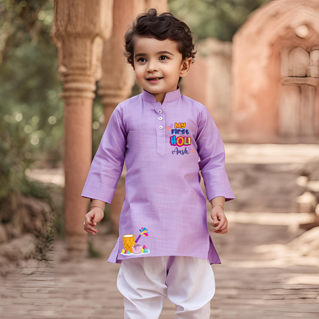 My first holi (Kurta set)