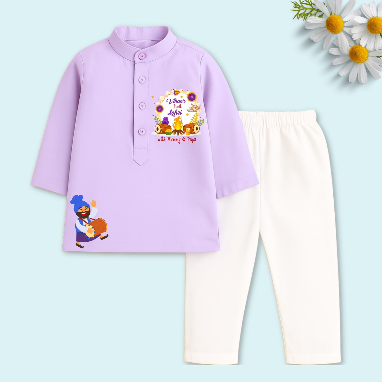 First Lohri with Mummy & Papa