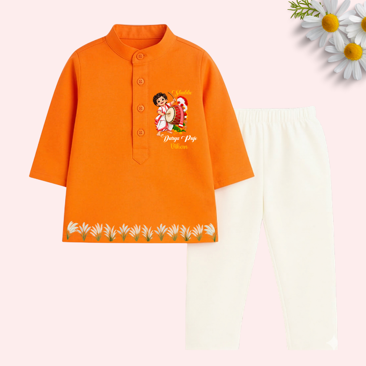 Shubh Durga Pujo kurta set
