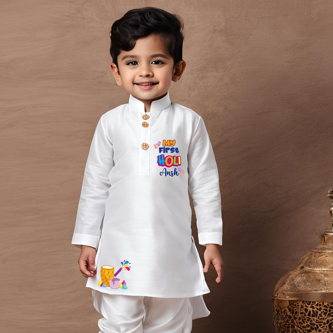 My first holi (Kurta set)