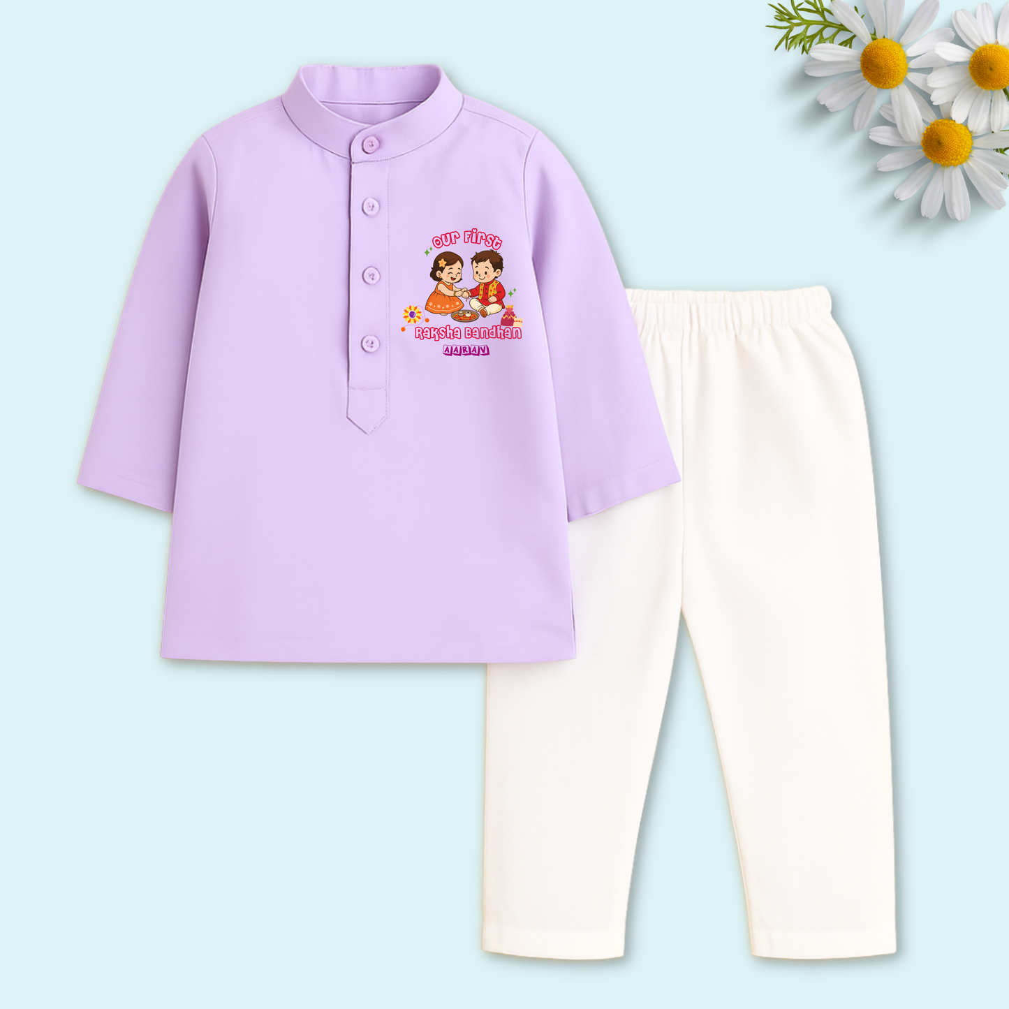 Our first Raksha Bandhan Kurta set