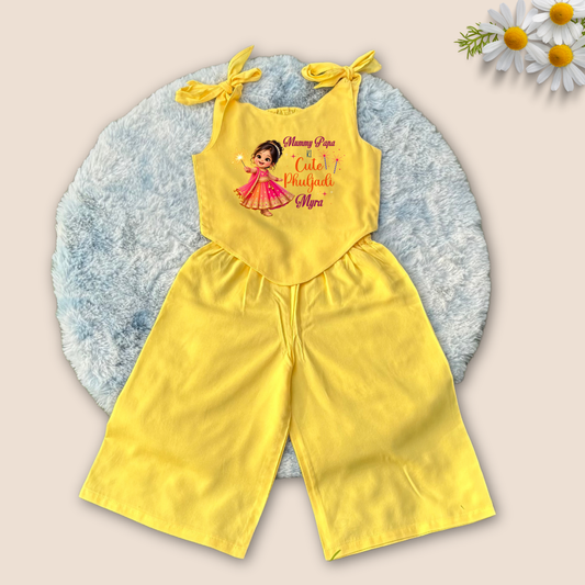 Mummy Papa Ki Cute Phuljhadi Co-ord set