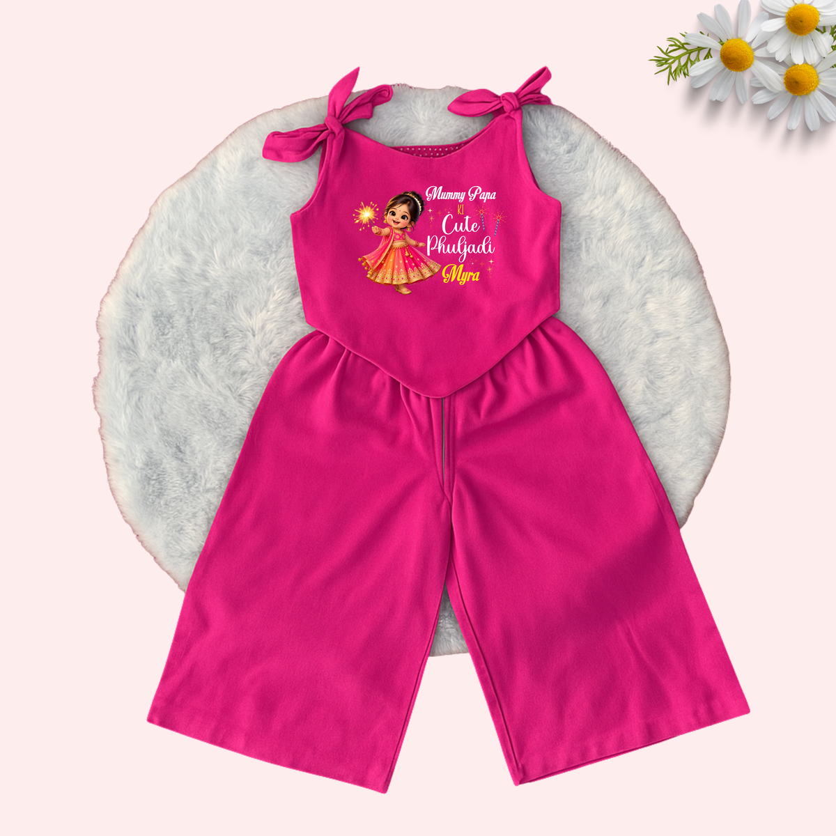 Mummy Papa Ki Cute Phuljhadi Co-Ord set