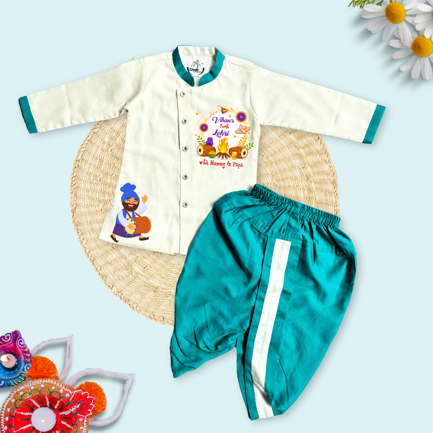 First Lohri with Mummy & Papa