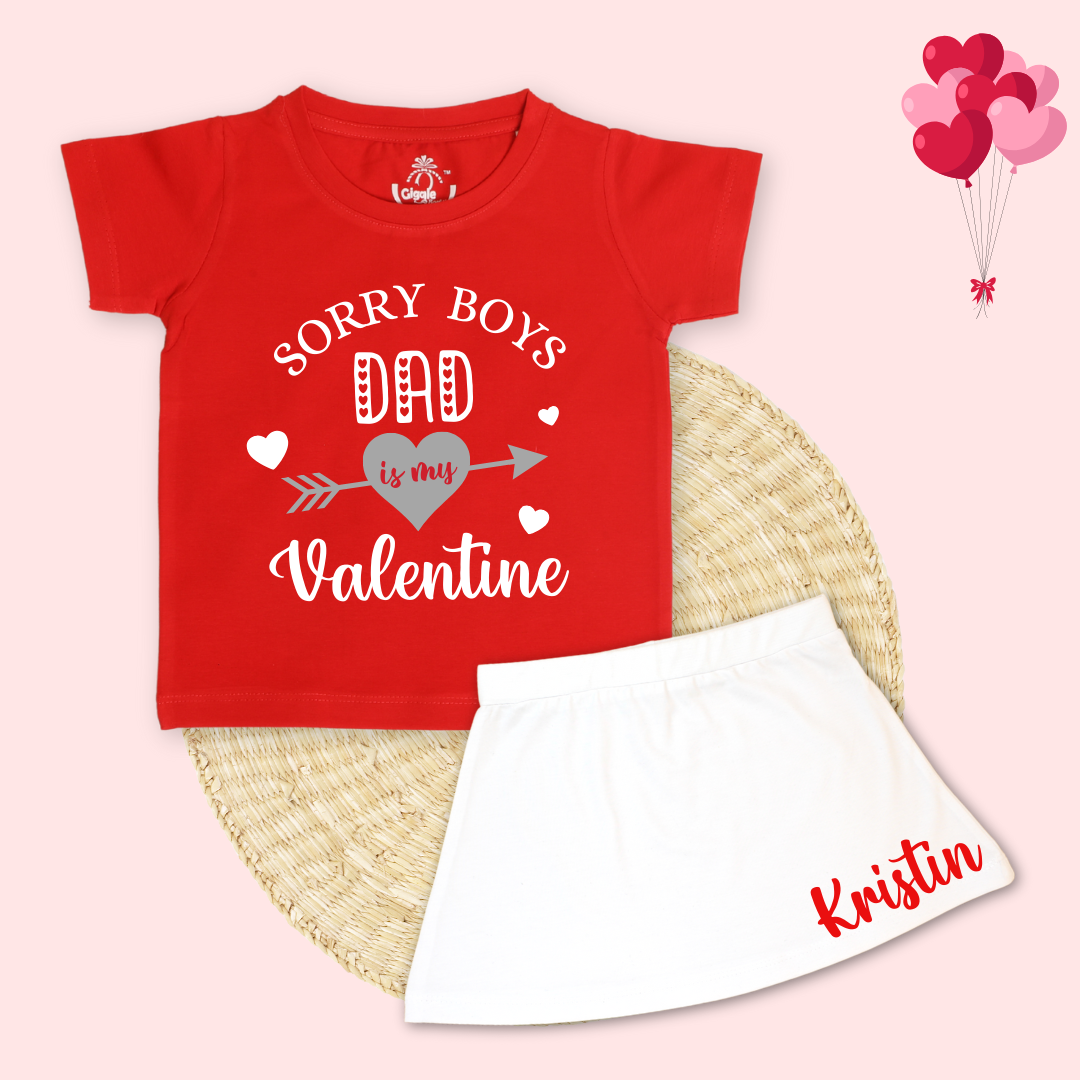 Sorry Boys Dad Is My Valentine Set