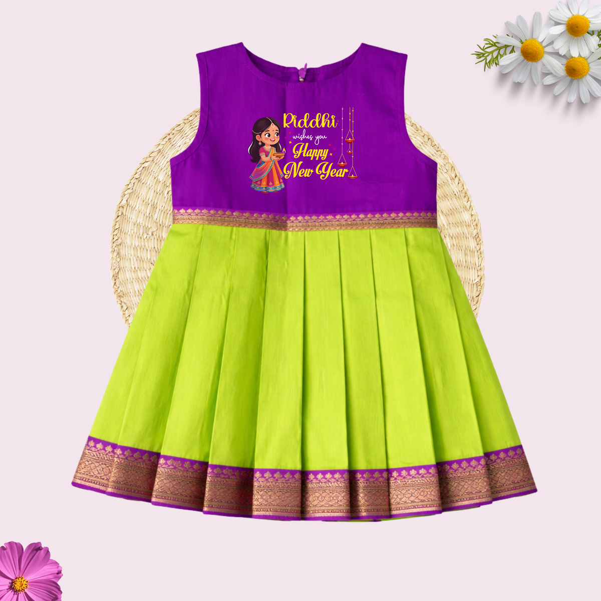 Wishes you Happy New Year Frock