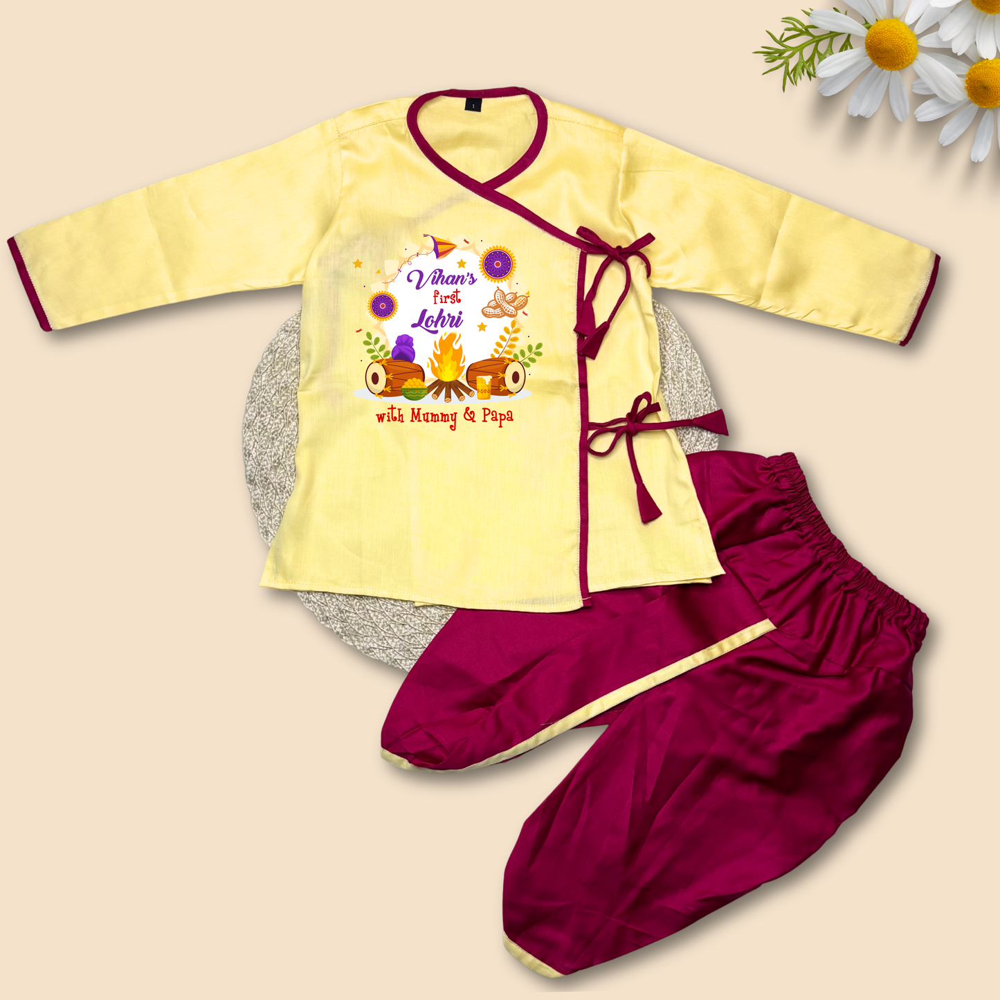 First Lohri with Mummy & Papa