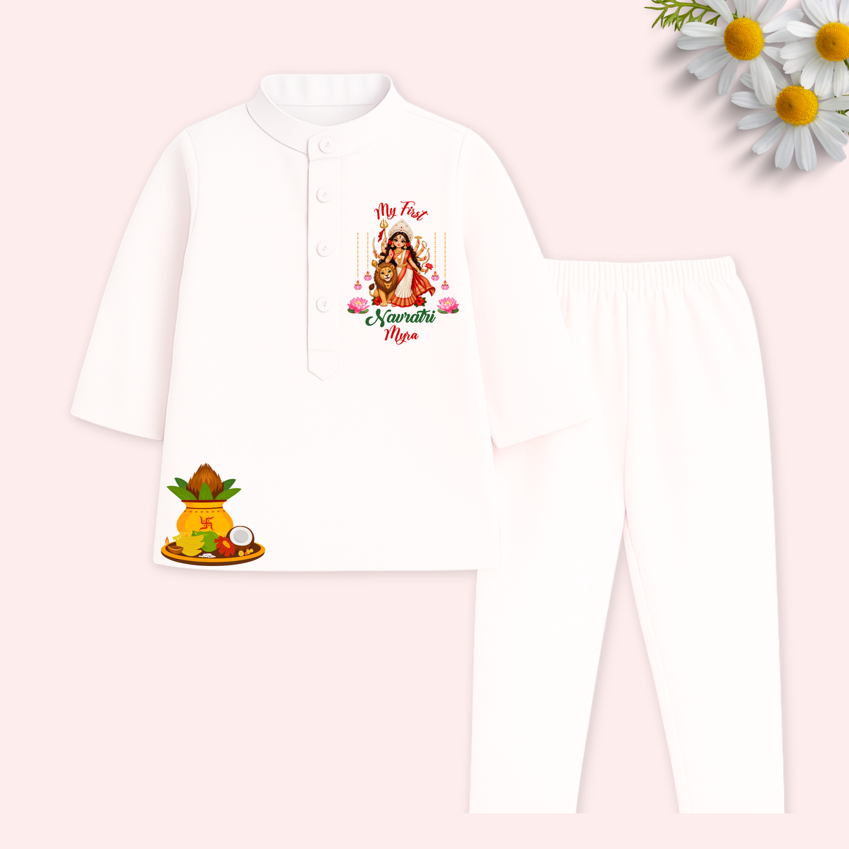 My first Navratri Kurta set