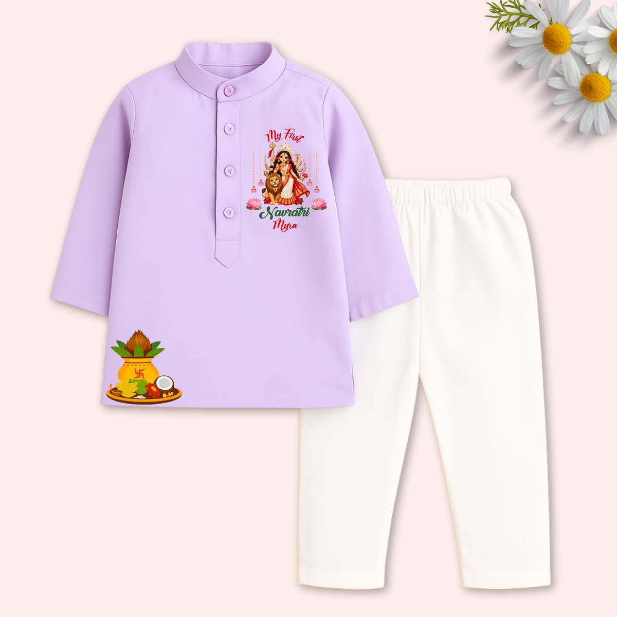 My first Navratri Kurta set