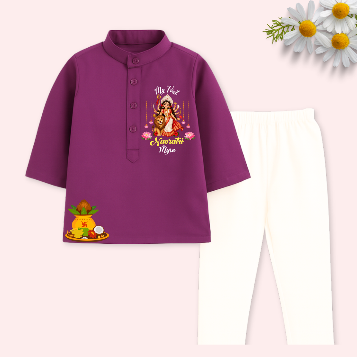 My first Navratri Kurta set