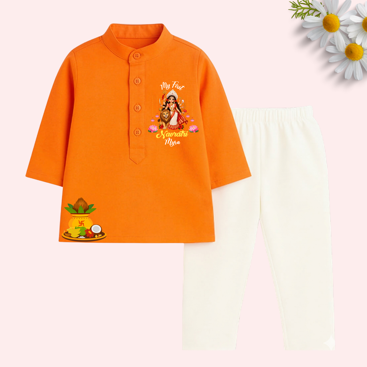 My first Navratri Kurta set