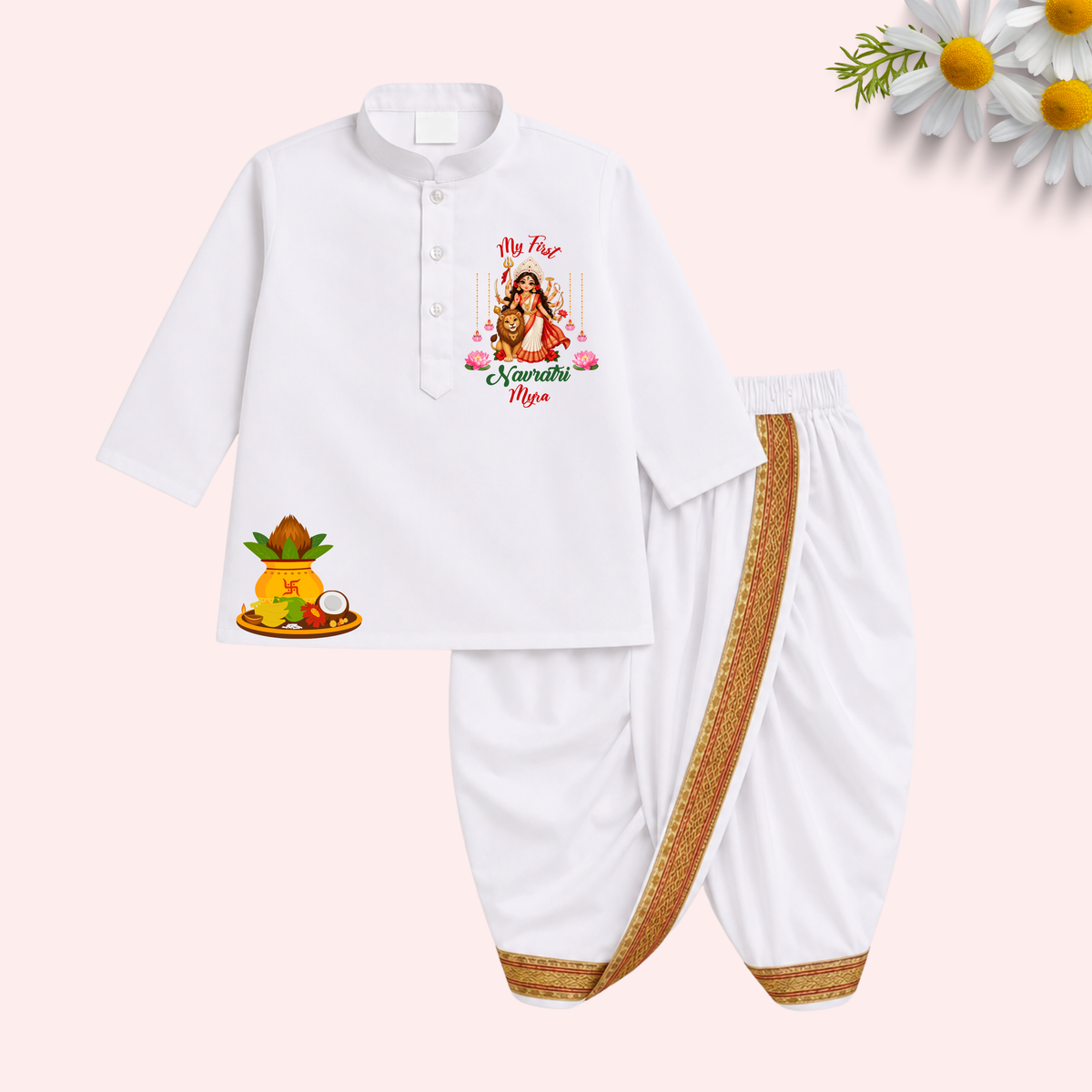 My First Navratri Dhoti Kurta