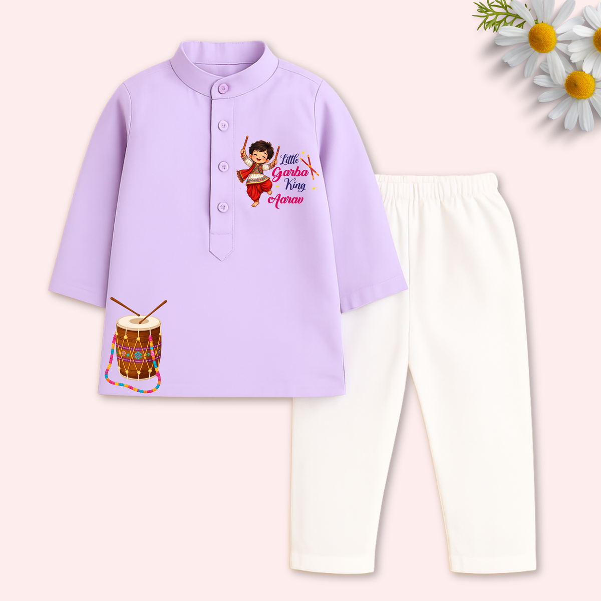 Little Garba King Kurta set