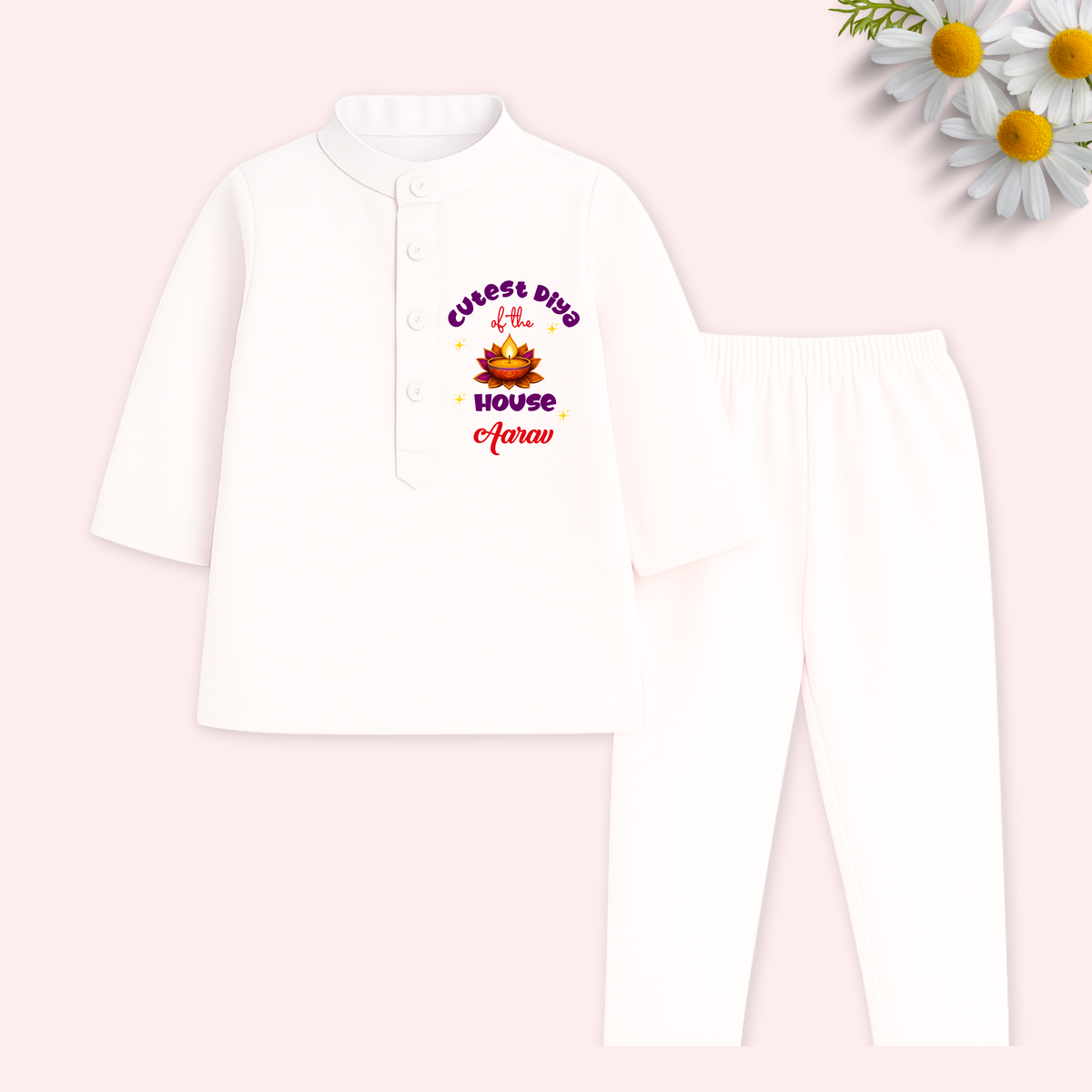 Cutest Diya of the House Kurta set
