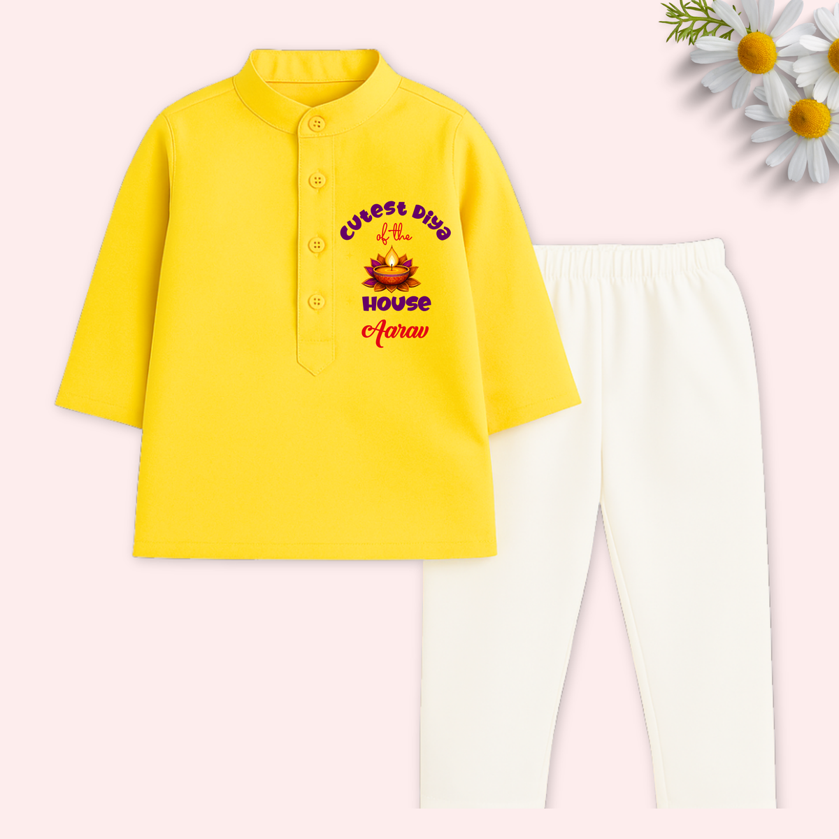 Cutest Diya of the House Kurta set