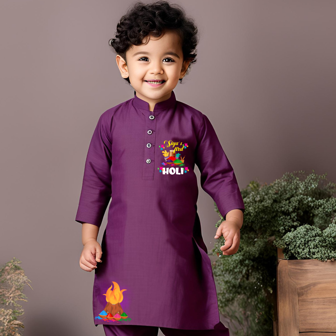 First Holi (Kurta set)