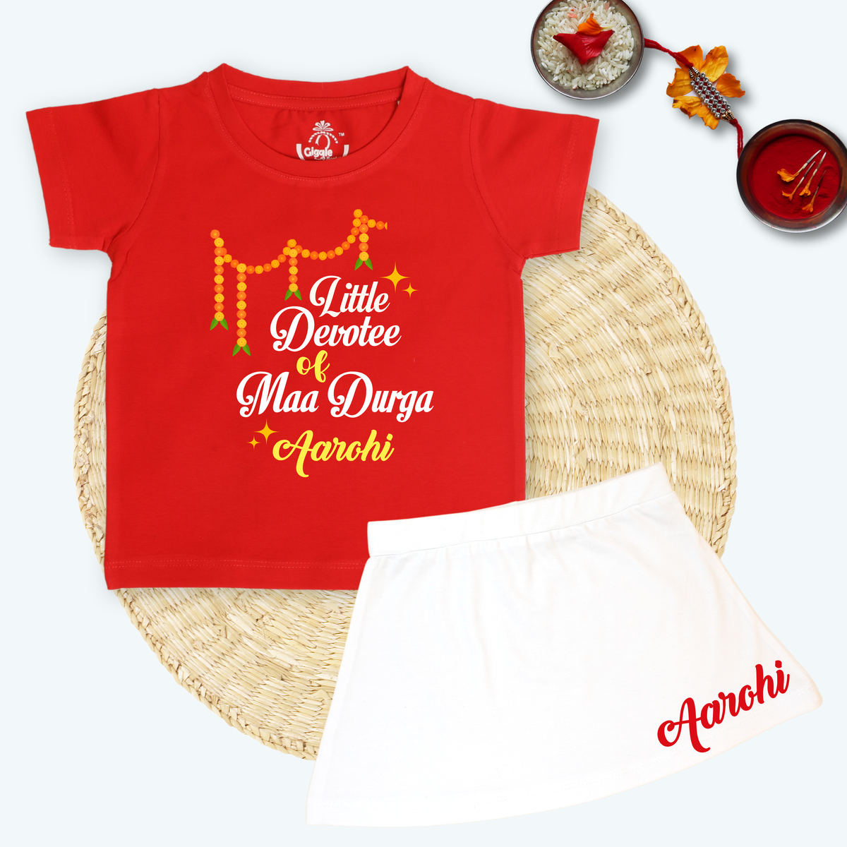 Little Devotee of Maa Durga set