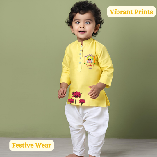 Amara Pratham Durga Puja Kurta Set