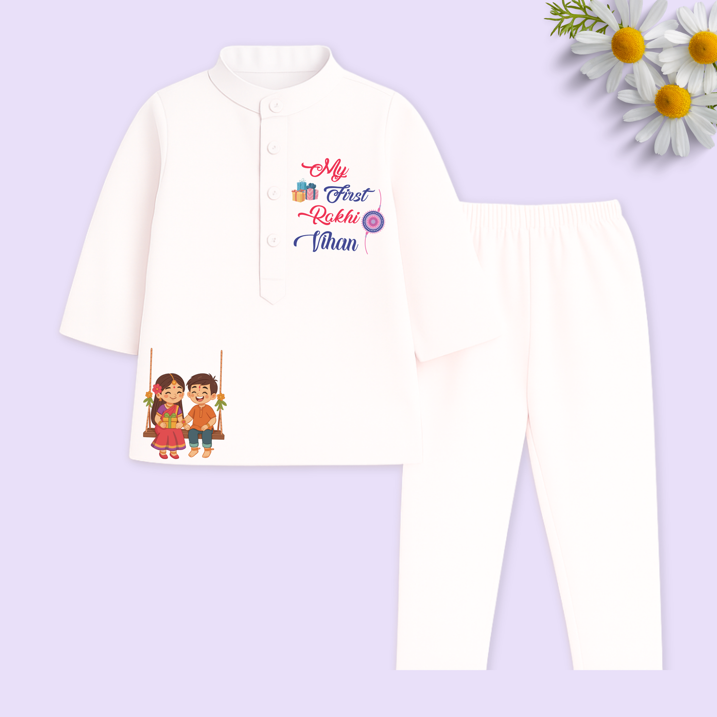 My First Rakhi Kurta Set