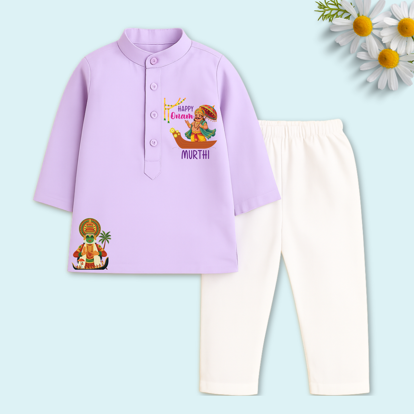 Happy Onam Kurta set