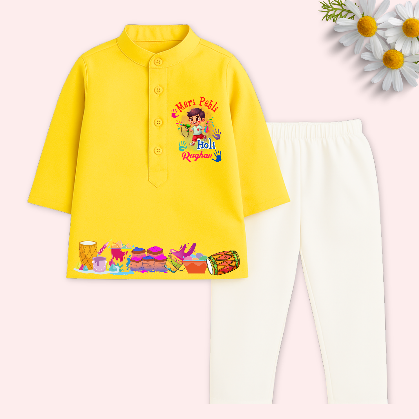 Meri Pehli Holi Kurta Set