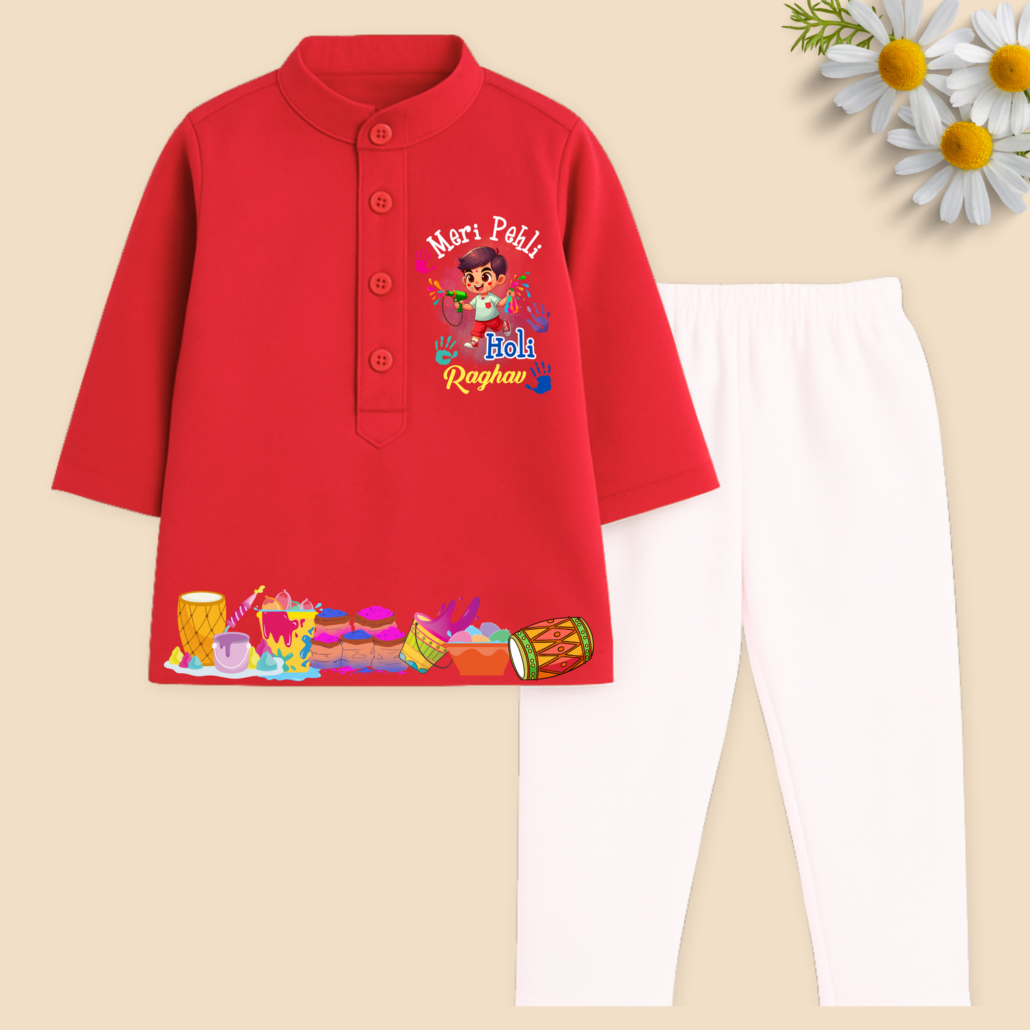 Meri Pehli Holi Kurta Set