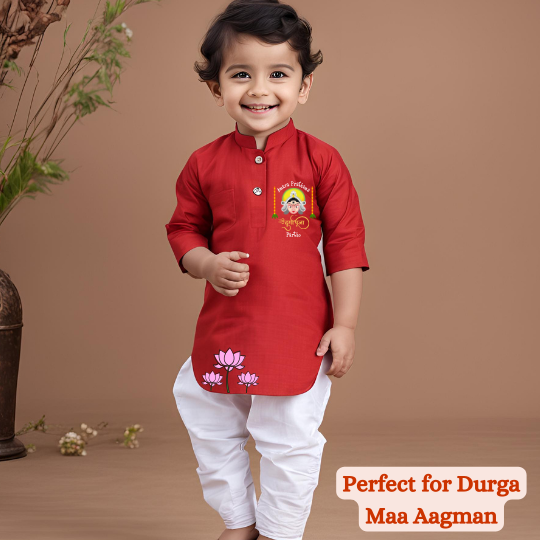 Amara Pratham Durga Puja Kurta Set