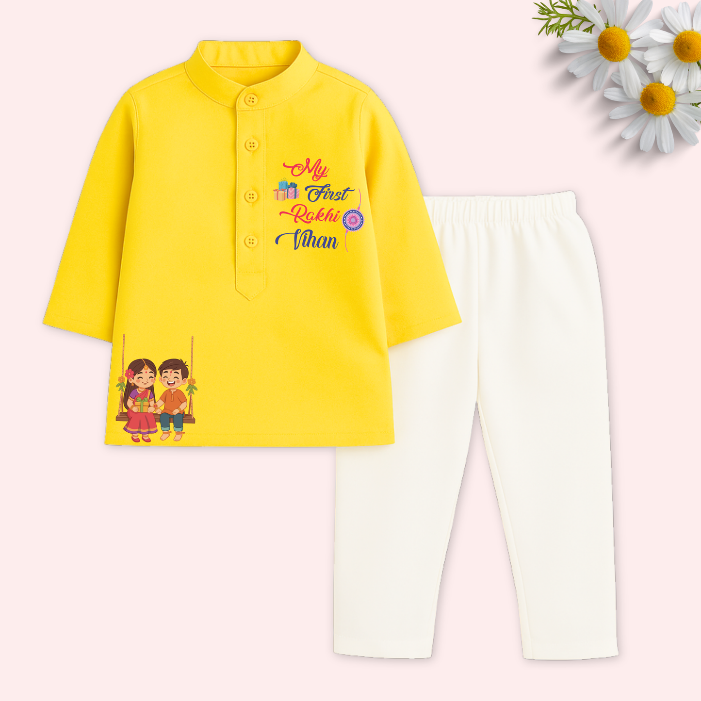 My First Rakhi Kurta Set