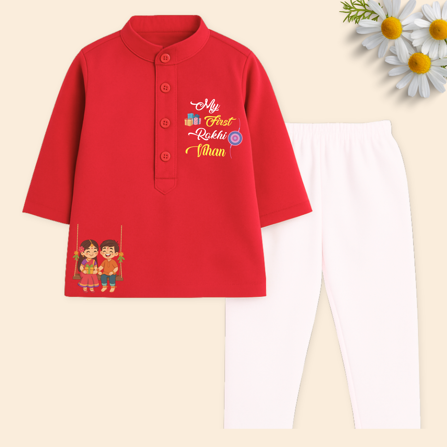 My First Rakhi Kurta Set