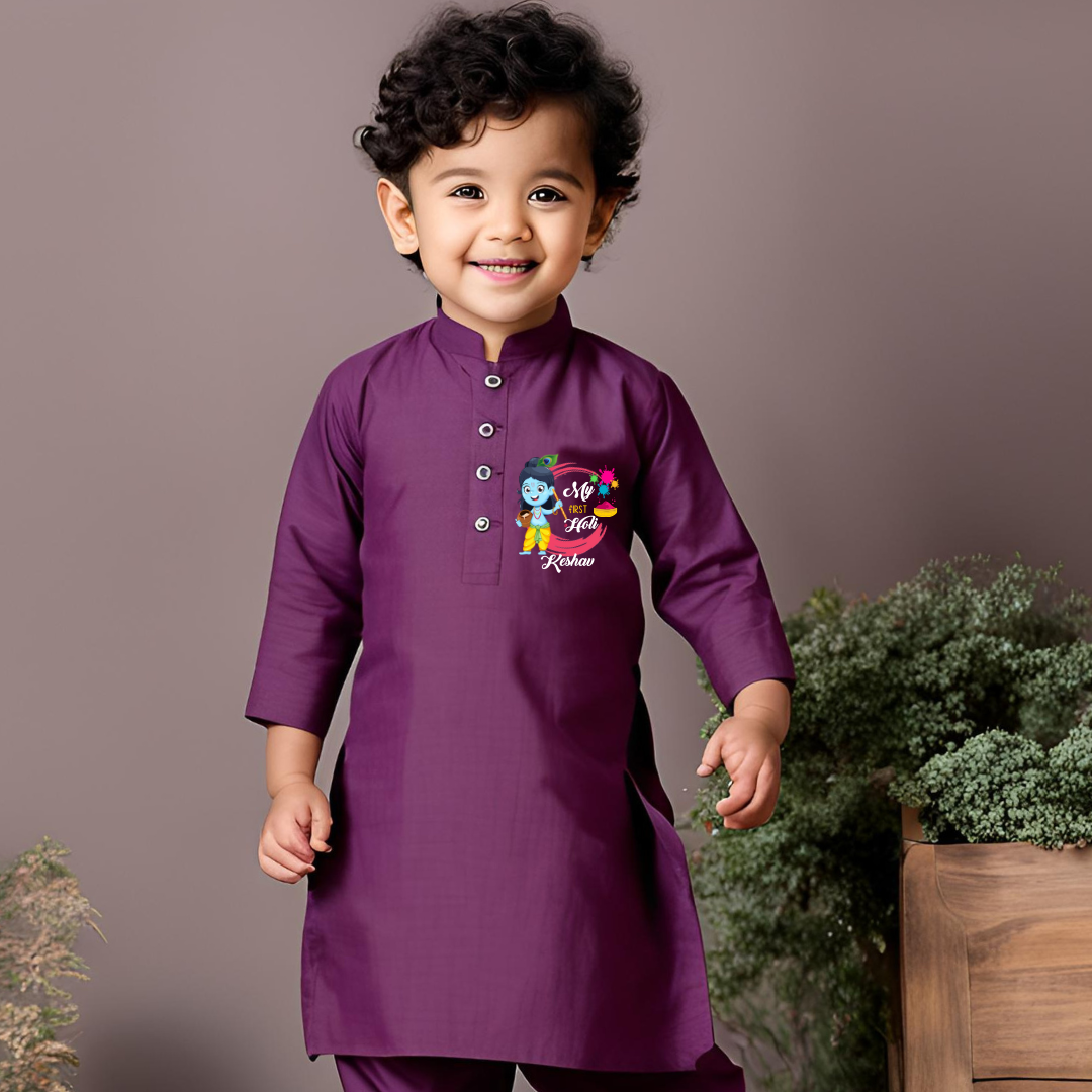 My first Holi (Kurta set)