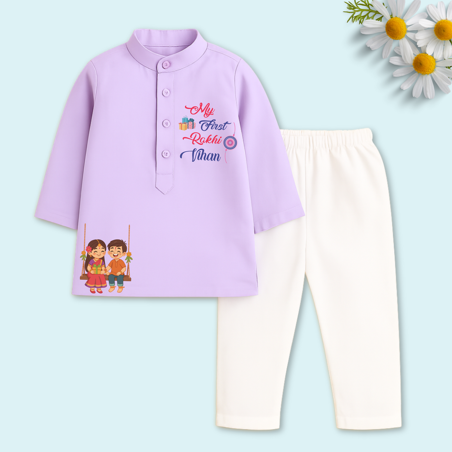 My First Rakhi Kurta Set