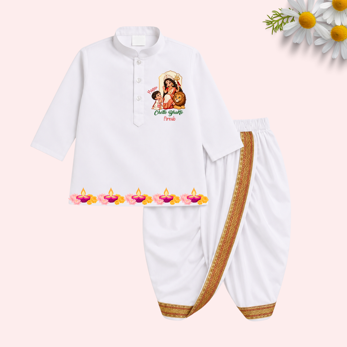 Mayer Chotto Bhakto  Dhoti Kurta set