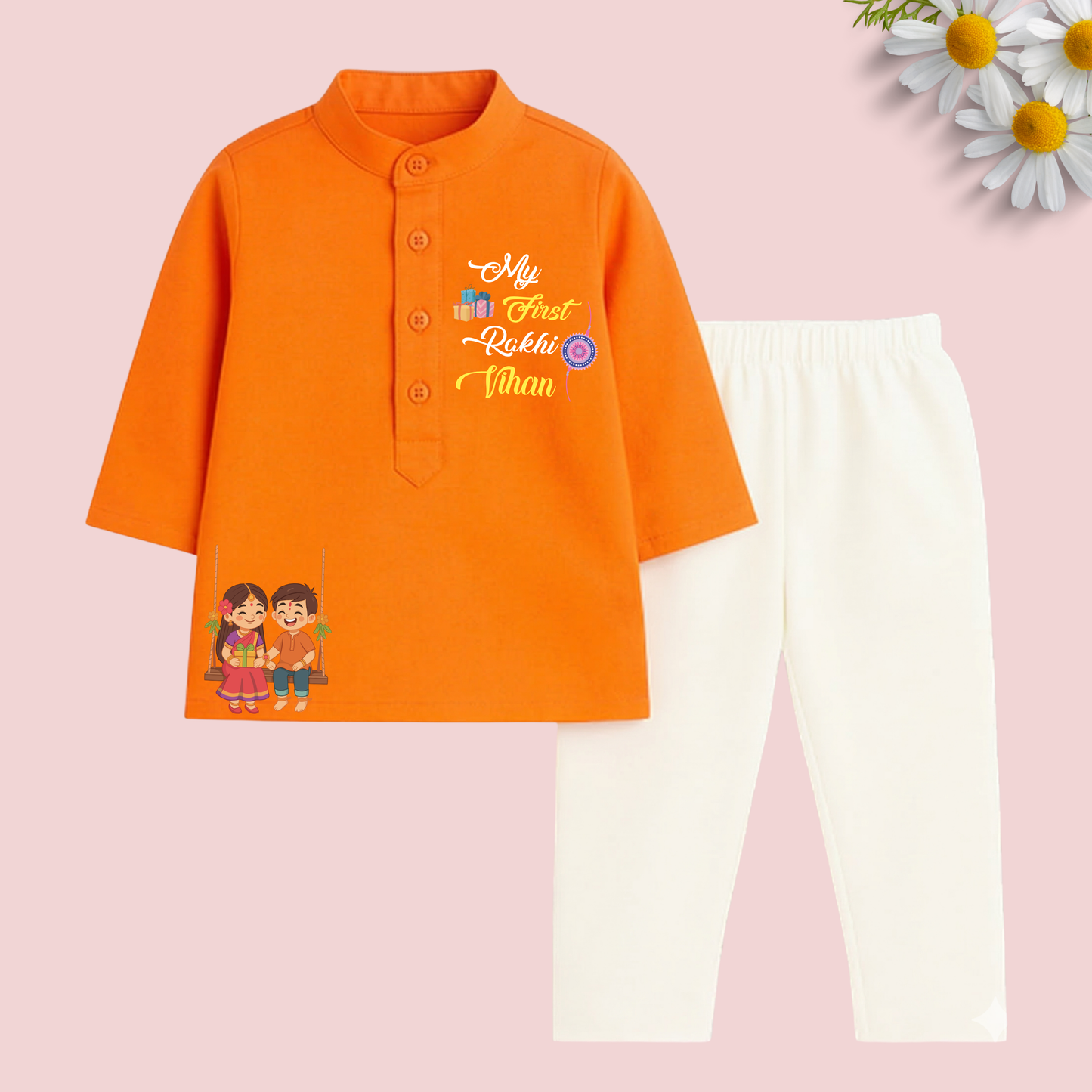 My First Rakhi Kurta Set