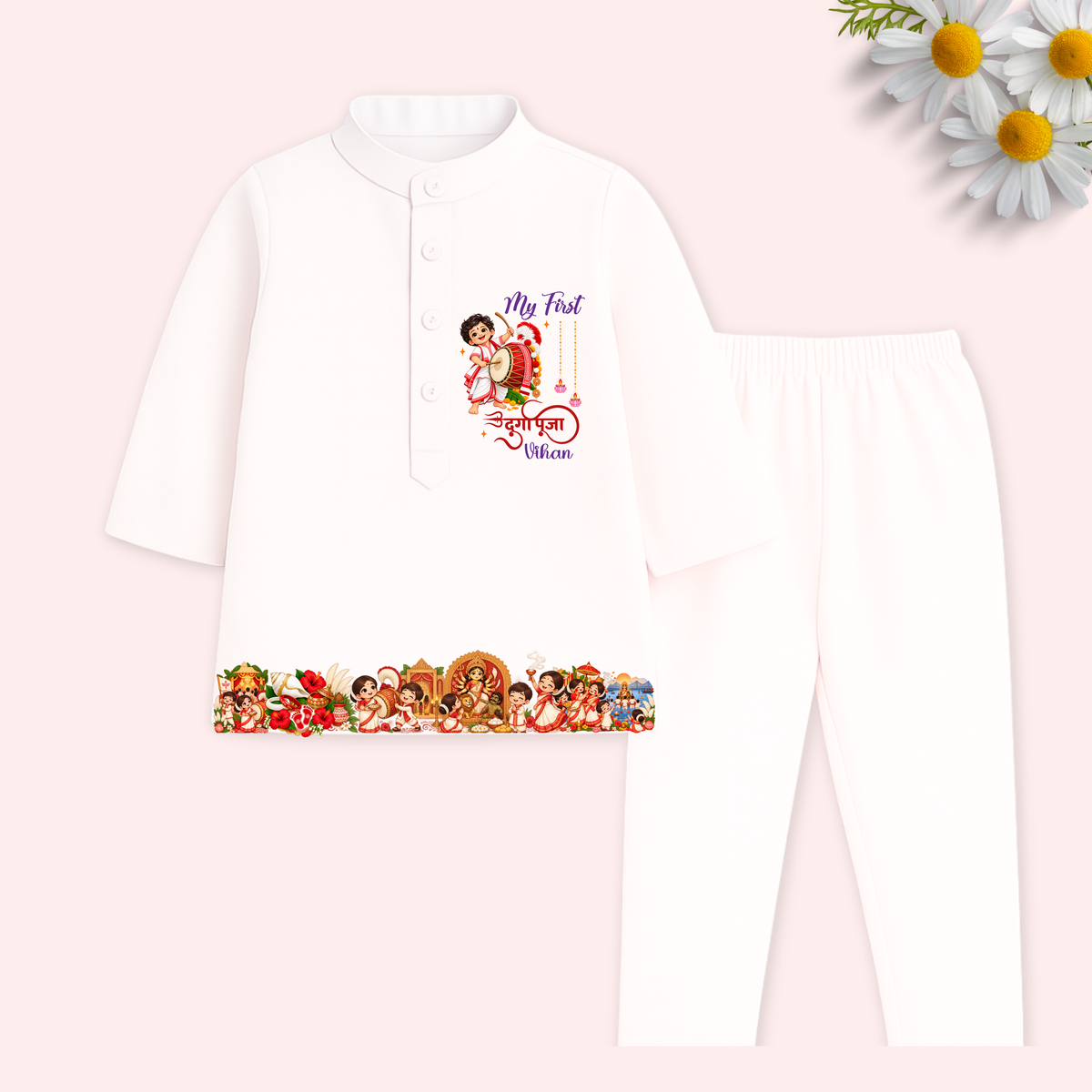 My First Durga Puja Kurta set