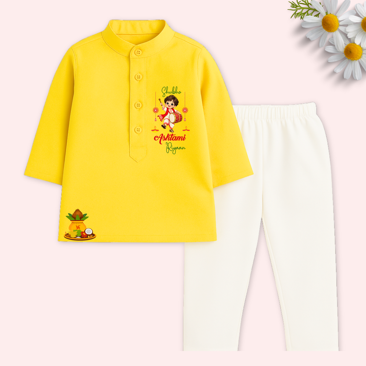 Shubho Ashtami Kurta set