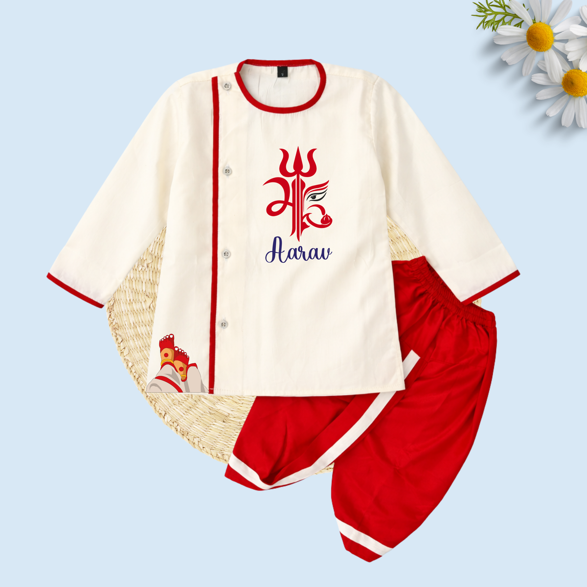 Maa Durga Dhoti kurta set