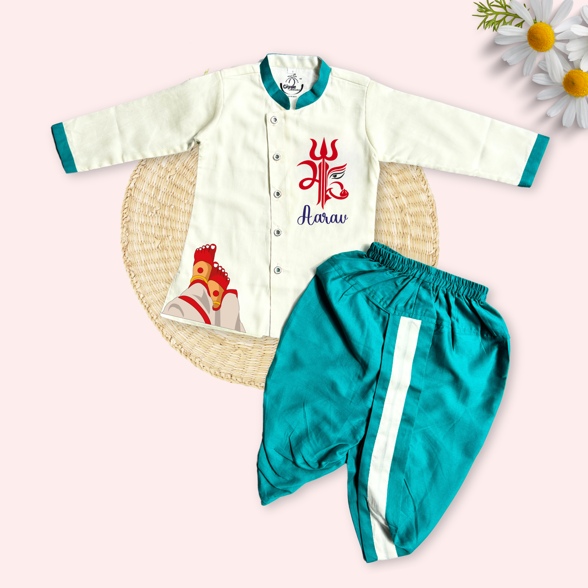 Maa Durga Dhoti kurta set