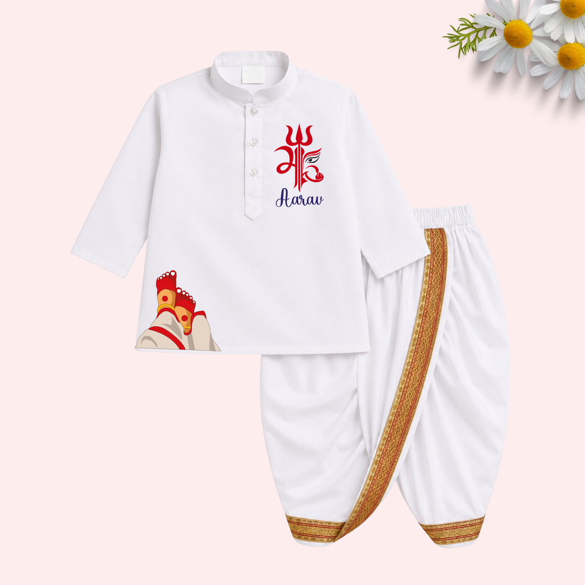 Maa Durga Dhoti kurta set