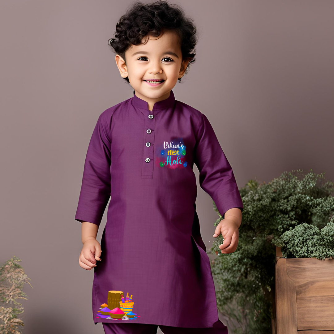 First Holi (Kurta set)