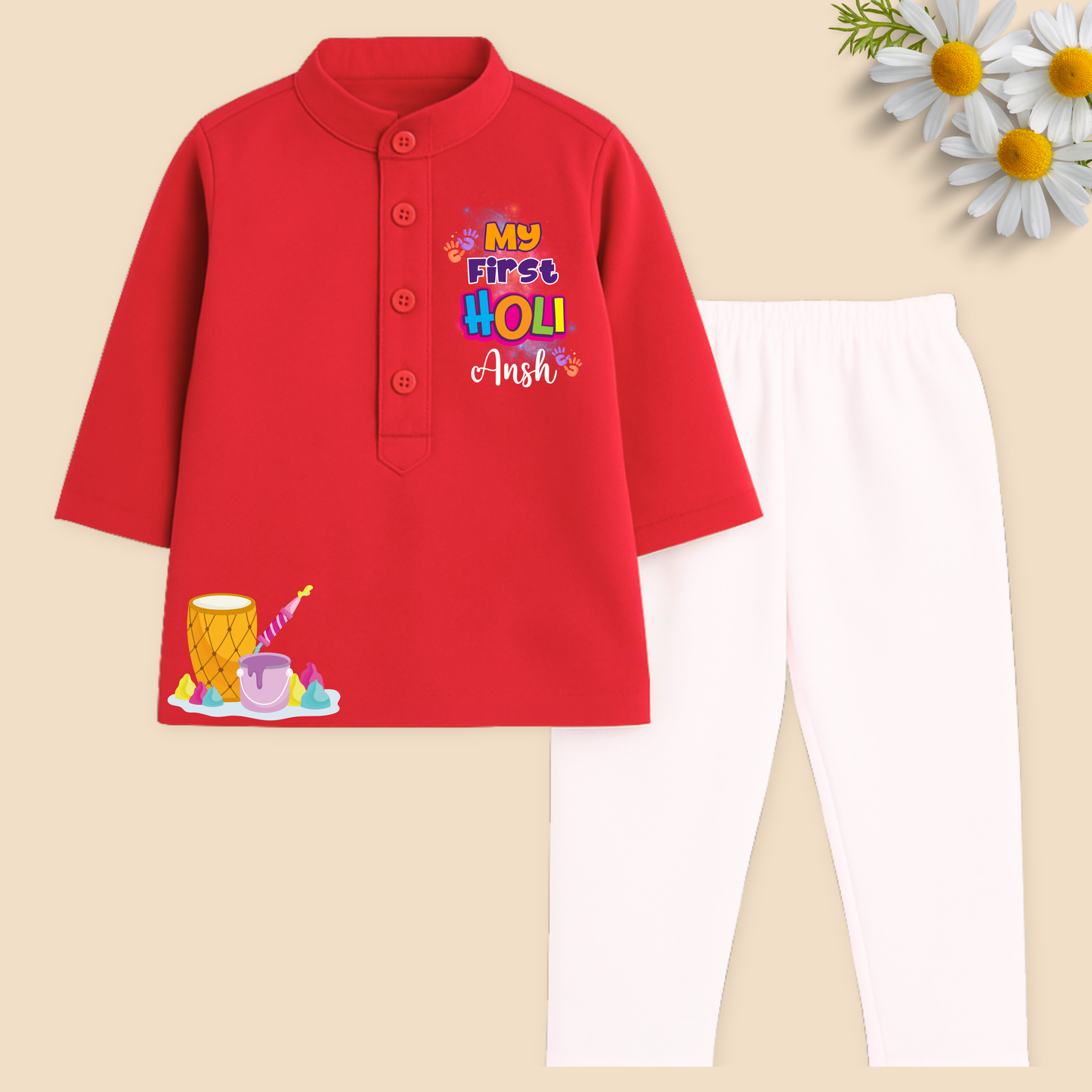 My first Holi Kurta set