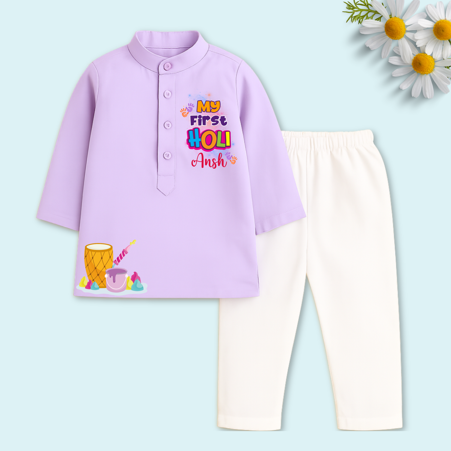 My first Holi Kurta set