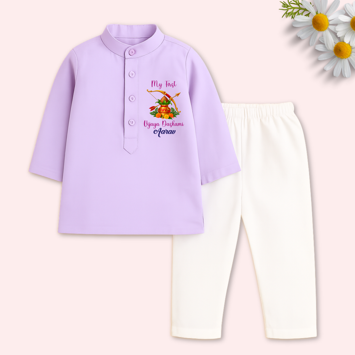 My First Vijaya Dashami kurta set